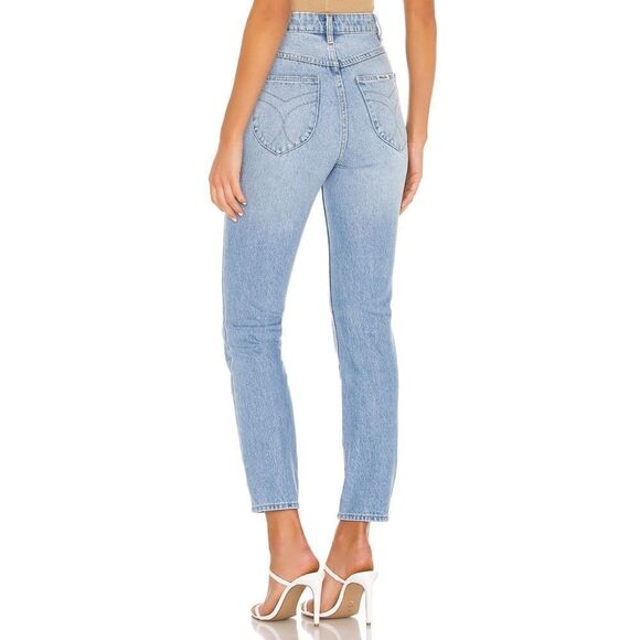 NWT ROLLA'S X SOFIA RICHIE Dusters High Rise Slim Straight Jeans in Old Stone - Picture 3 of 16